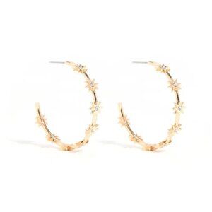 New in Box: BaubleBar Celestial Hoop Earrings-Unopened